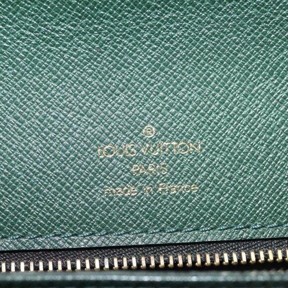 LOUIS VUITTON Taiga Pochette Kourad Clutch Bag Epicea - Picture 13 of 16